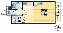 JR東海道・山陽本線 神戸駅 徒歩22分の賃貸マンション 1階1DKの間取り