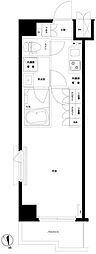 ルーブル川崎中丸子弐番館 1Kの間取図画像