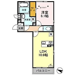 間取図画像 1LDK