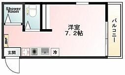 Ｇｌａｎｂｅｌｌ墨田II 3階ワンルームの間取り