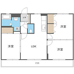 ホワイトヴィラ 3LDKの間取図画像