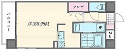 ヘリオス ワンルームの間取図画像