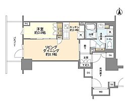 ブリリアタワー池袋West 1LDKの間取図画像