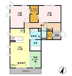 間取図画像 2LDK