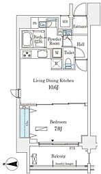 アーバンプレミア秋葉原 1LDKの間取図画像