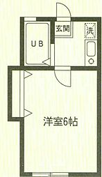 アーバンライフ本町 1Kの間取図画像