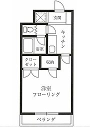 パルフェ城南城南ビル 1Kの間取図画像