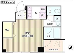 TKR神田多町 1Kの間取図画像
