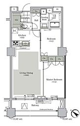ParkCube西ヶ原STAGE 2LDKの間取図画像