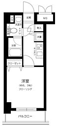 東京メトロ千代田線 新御茶ノ水駅 徒歩5分の賃貸マンション 6階1Kの間取り