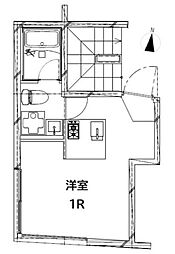 ＣＲＥＡＬ板橋氷川町 4階ワンルームの間取り