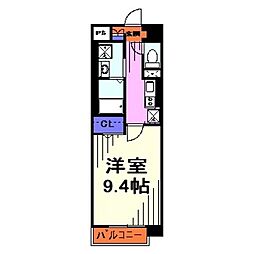 シルトクレーテ2 1Kの間取図画像