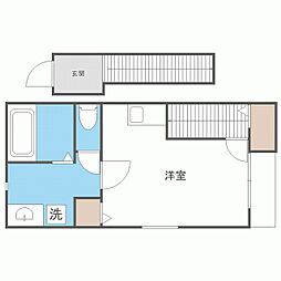 リック城南 ワンルームの間取図画像