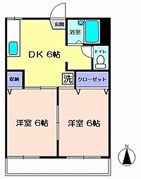 間取図画像 2DK