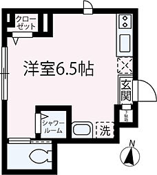 ソルナクレイシア成増 ワンルームの間取図画像