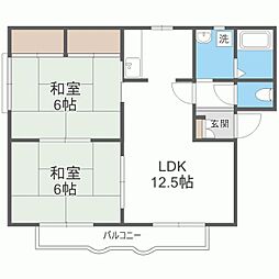 間取図画像 2LDK