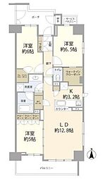 サングランデ千住大橋 3LDKの間取図画像