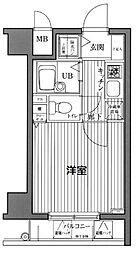 ガラ・ステージ芝公園駅前 1Kの間取図画像