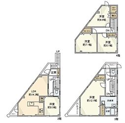 浅間町戸建 2階5LDKの間取り