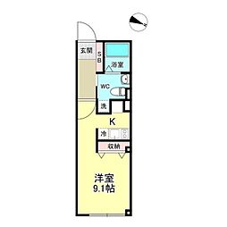 シャインパーク錦糸町 ワンルームの間取図画像