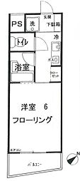 クレスト代々木 1Kの間取図画像
