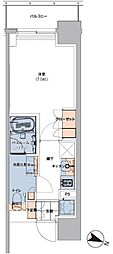 ボヌールステージ笹塚 1Kの間取図画像