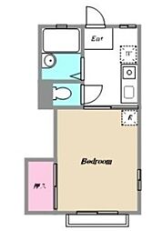 久が原ハイム 1Kの間取図画像