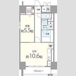 リラシオ西明石駅前 1LDKの間取図画像