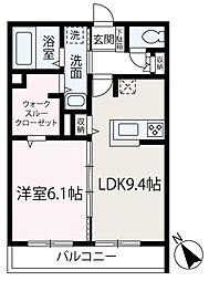 Fukula 1LDKの間取図画像