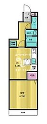 セレ南千束 1DKの間取図画像
