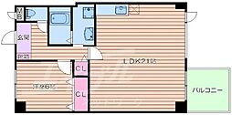 レクシア芳野町 1LDKの間取図画像