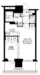 ブランズタワー豊洲 1LDKの間取図画像