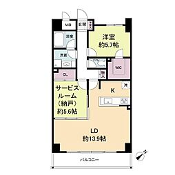 JR大阪環状線 玉造駅 徒歩7分の賃貸マンション 11階1SLDKの間取り