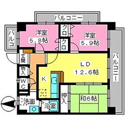間取図画像 3LDK