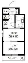 エトワール武蔵境 2Kの間取図画像