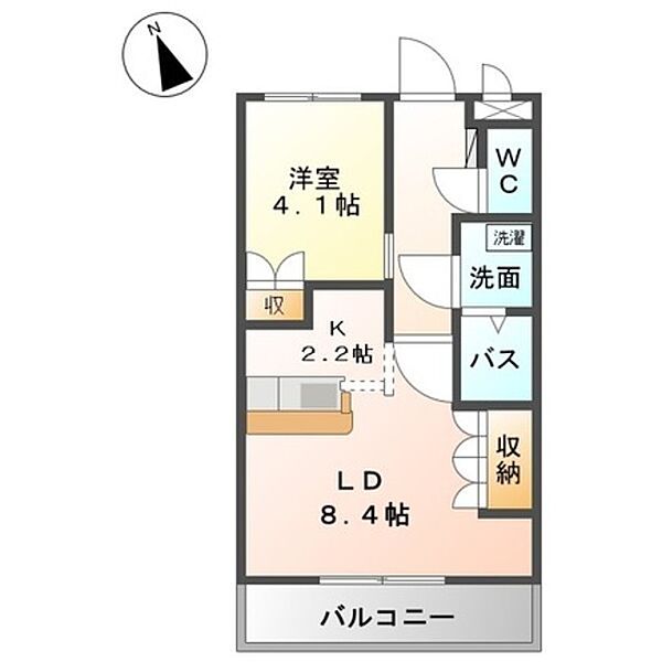 和歌山県和歌山市園部(賃貸アパート1LDK・1階・36.00㎡)の写真 その2