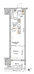 ブランシエスタ浅草蔵前 1LDKの間取図画像
