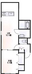 Calm Park Residence 1LDKの間取図画像