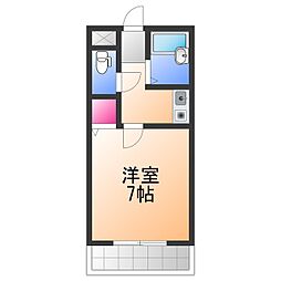コスモ 1Kの間取図画像