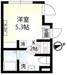 Alta Classe 1階1Kの間取り