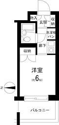 ペガサスマンション目白 ワンルームの間取図画像