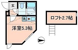 メゾンドスリール ワンルームの間取図画像