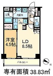都営三田線 西巣鴨駅 徒歩9分の賃貸マンション 9階1LDKの間取り