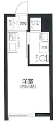 都営三田線 板橋本町駅 徒歩5分の賃貸アパート 1階ワンルームの間取り