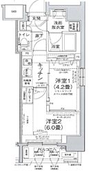 アイルプレミアム池袋ノルド 2Kの間取図画像