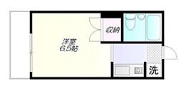 メゾン平野 1Kの間取図画像