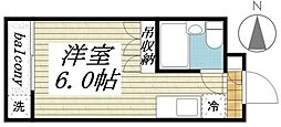 メゾン・ド・ルージュ ワンルームの間取図画像