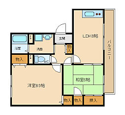 ハイカムール木下 2階