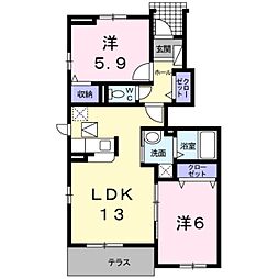 間取図画像 2LDK