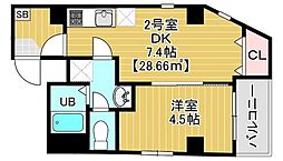 OJIMAHOLIC 1DKの間取図画像